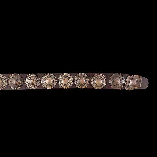 Appraisal: Navajo Concha Belt with fifteen conchas and an unusual yet