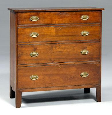 Appraisal: North Carolina Federal inlaid chest walnut with yellow pine secondary