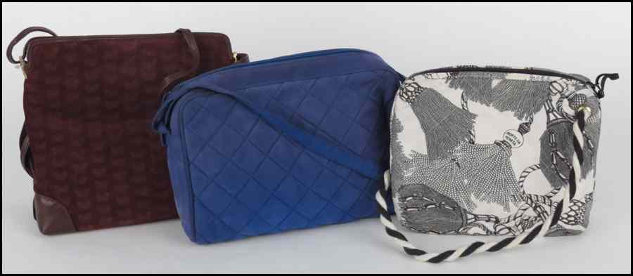 Appraisal: BOTTEGA VENETA BLUE QUILTED SHOULDER BAG Together with a Bottega