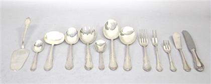 Appraisal: Sterling silver flatware serviceComprising eight dinner forks eight pastry forks