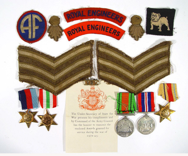 Appraisal: World War II military medal group comprising - War medal