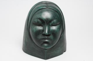 Appraisal: Marina Nunez del Prado Bolivia The large patinated bronze head