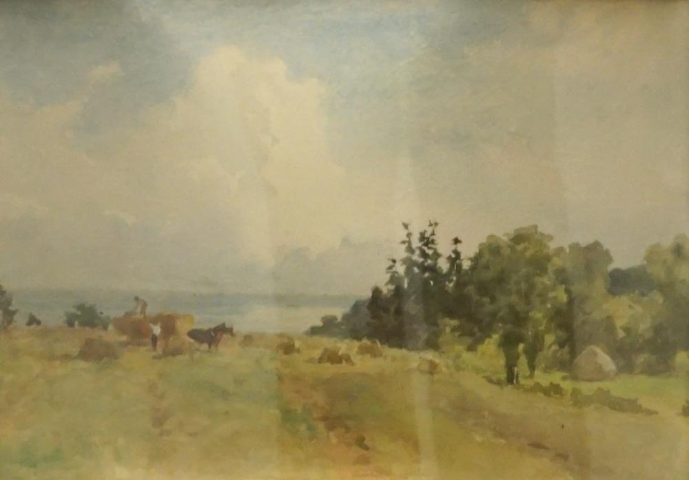 Appraisal: Lucius Richard O'Brien Canadian - Farm Beside the Sea Watercolor