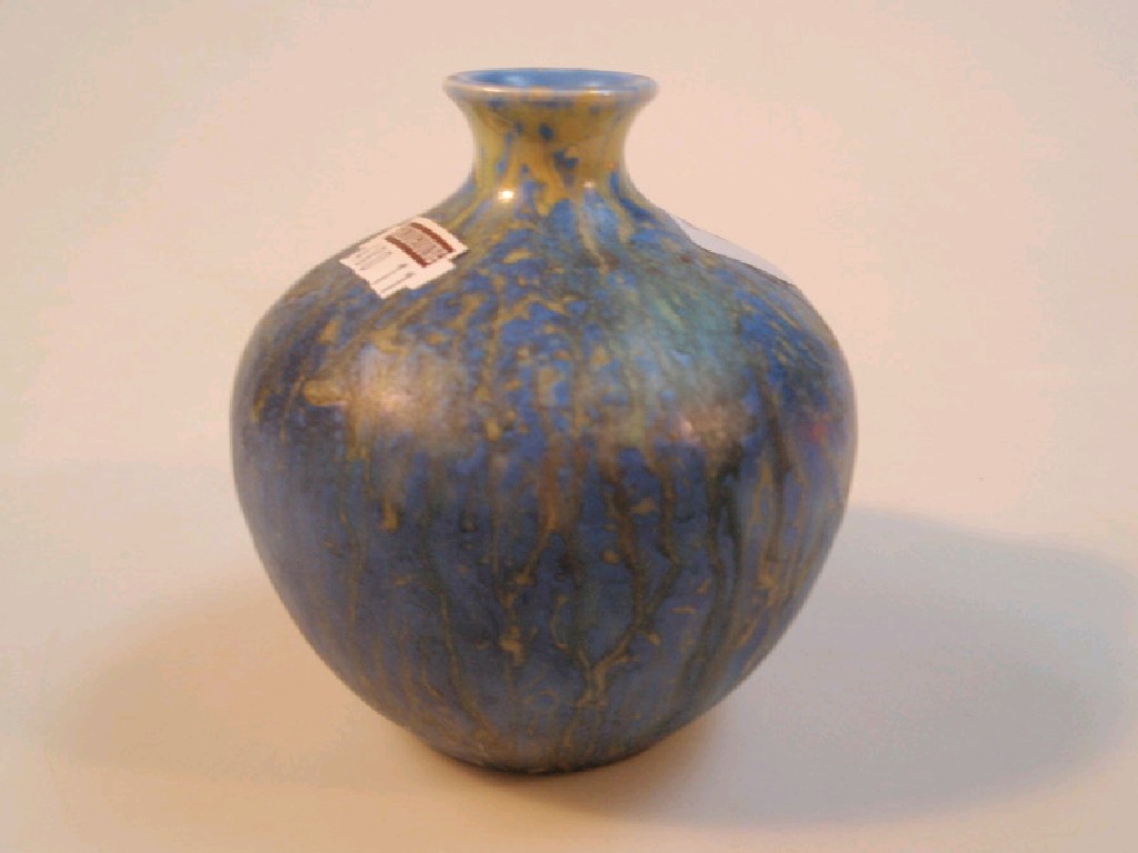 Appraisal: A Bretby Art pottery vase of ovoid form with an