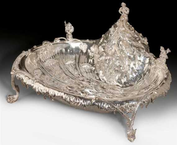 Appraisal: SILVER TABLE ORNAMENT AU NEPTUNE AS TABLE FOUNTAIN Louis XV