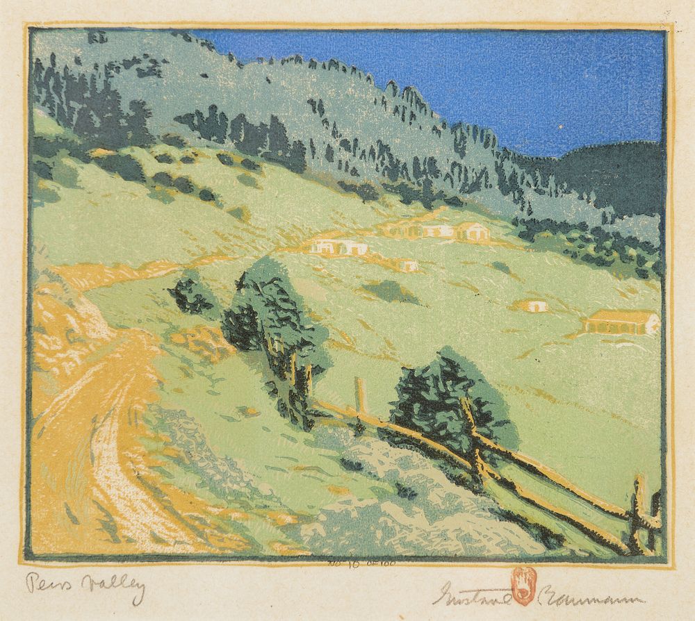 Appraisal: Gustave Baumann - Pecos Valley Gustave Baumann - Pecos Valley