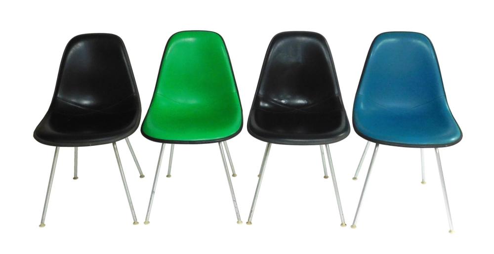 Appraisal: Four Herman Miller Eames DKX side chairs c s all