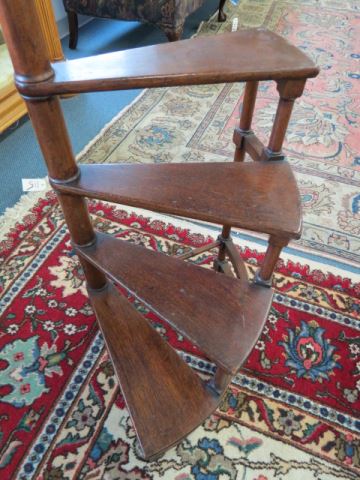 Appraisal: Mahogany Library Steps great for display also