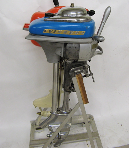 Appraisal: - EVINRUDE ZEPHYR OUTBOARD BOAT MOTOR hp opposing four cylinder