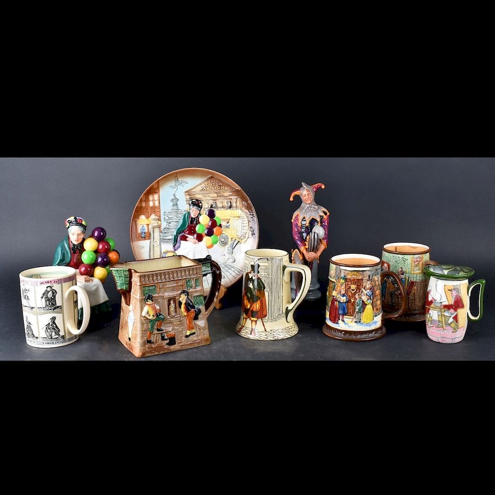 Appraisal: Grouping of Nine Tableware Grouping of Nine Vintage Porcelain Tableware