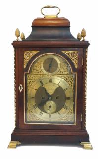 Appraisal: th C Georgian Bracket Clock th C Georgian Bracket Clock