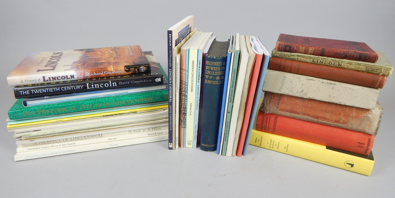 Appraisal: Various books on Lincolnshire etc to include a copy of