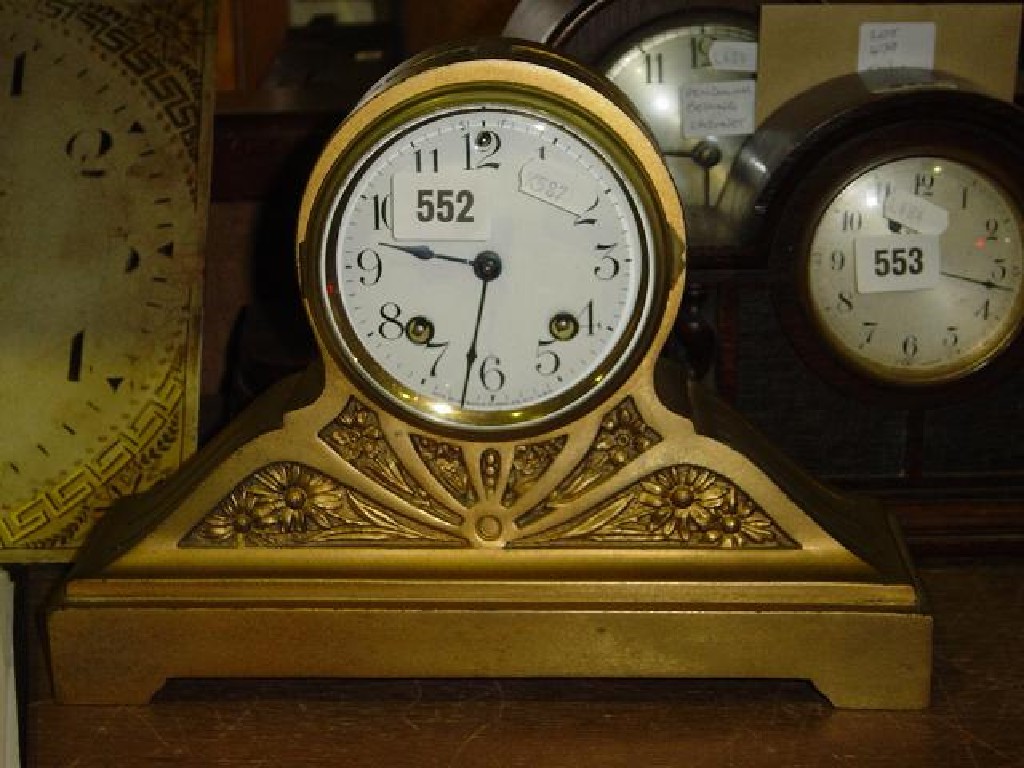 Appraisal: A th century American mantle clock the case in aesthetic