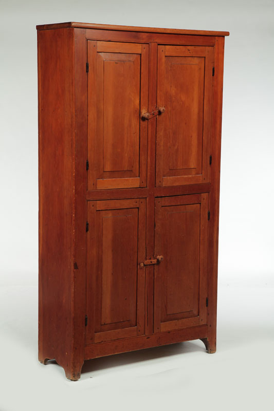 Appraisal: SHAKER TALL CUPBOARD Attributed to Watervliet or Union Village Ohio