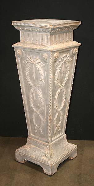 Appraisal: A Neoclassical style hardwood pedestal height in