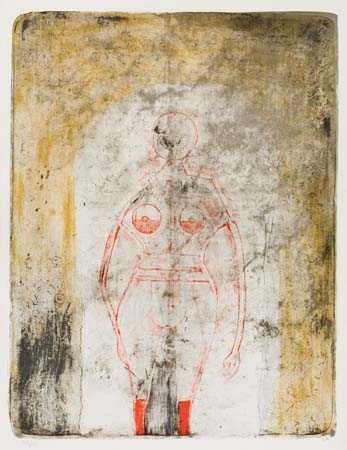 Appraisal: RUFINO TAMAYO Mujer En Rojo Color lithograph x mm x