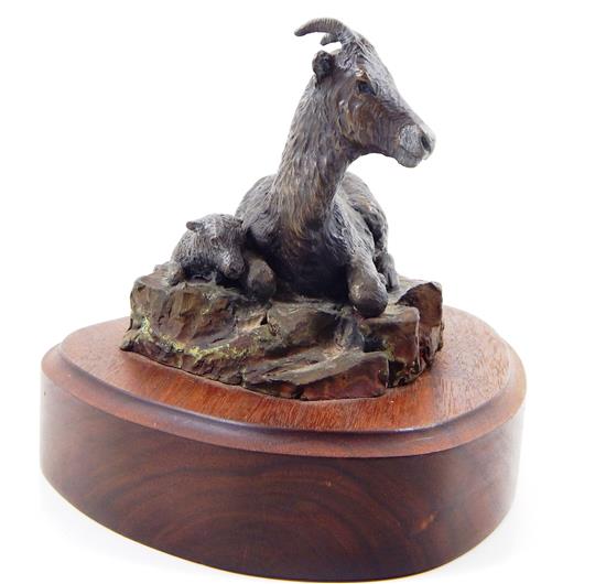 Appraisal: Carol A Grende American - High Country bronze sculpture on