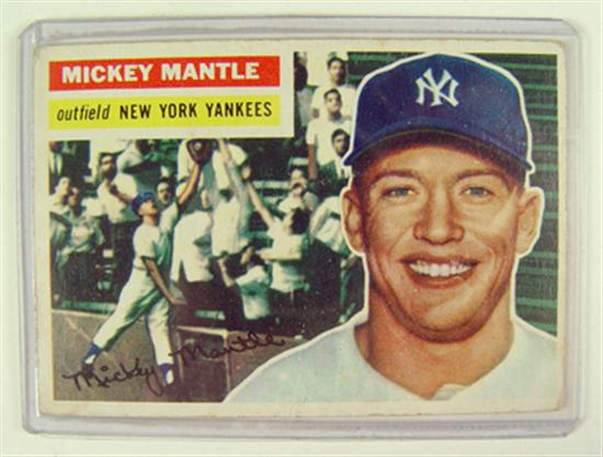 Appraisal: Topps Baseball Card Mickey Mantle G-VG condition