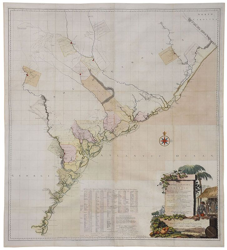 Appraisal: De Brahm - Map of South Carolina William Gerard De