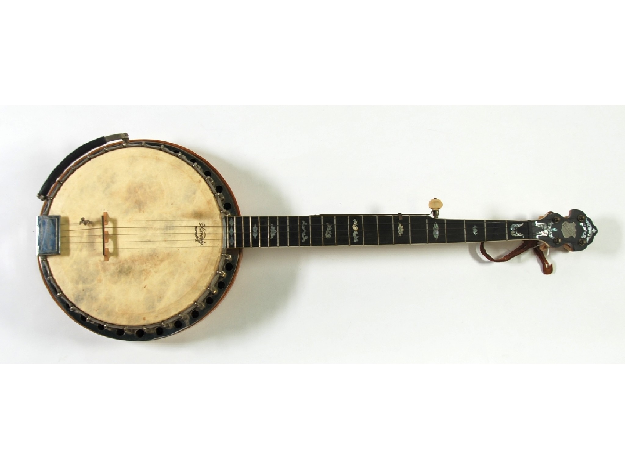 Appraisal: CLIFFORD ESSEX Co 'PARAGON' FIVE STRING BANJO the fret finger