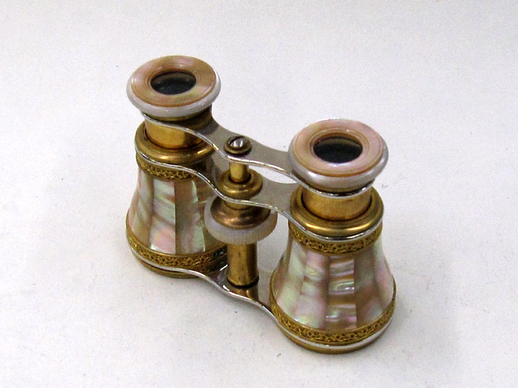 Appraisal: Pair of mother of pearl and gilt metal opera glasses