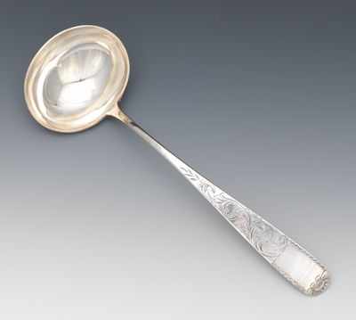 Appraisal: A Coin Silver Punch Ladle by Andrew Ellicott Warner Bath