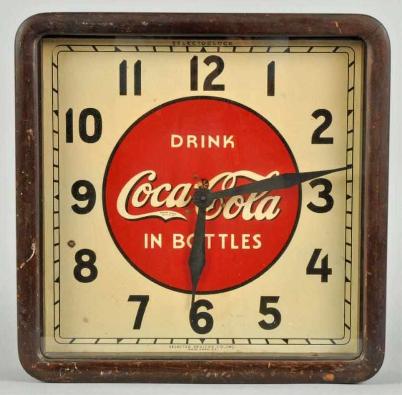 Appraisal: Electric Coca-Cola Clock Description Circa Working Clean face with only