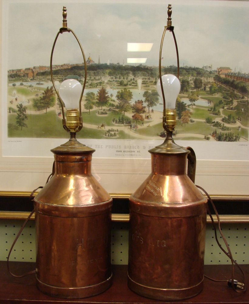 Appraisal: PAIR OF COPPER MILK JUGS Late th Century Early th