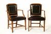 Appraisal: PAIR OF CHAIRS - Ca Federal style molded and tapered