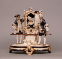 Appraisal: Royal Dux Bohemia Porcelain Carriage Czechoslovakia th Century Large scale