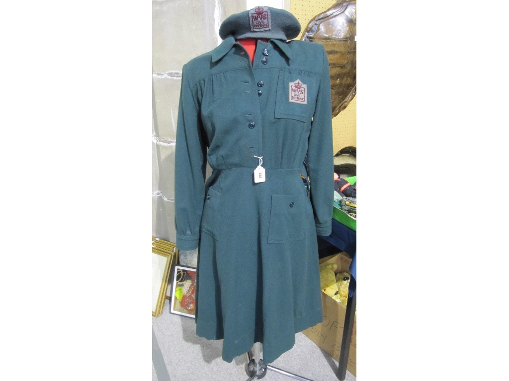 Appraisal: WWII women's voluntary service civil defence uniform and beret