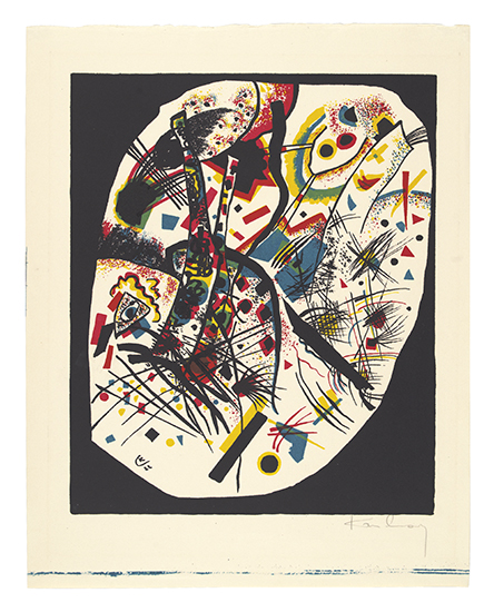 Appraisal: WASSILY KANDINSKY Kleine Welten III Color lithograph on cream wove