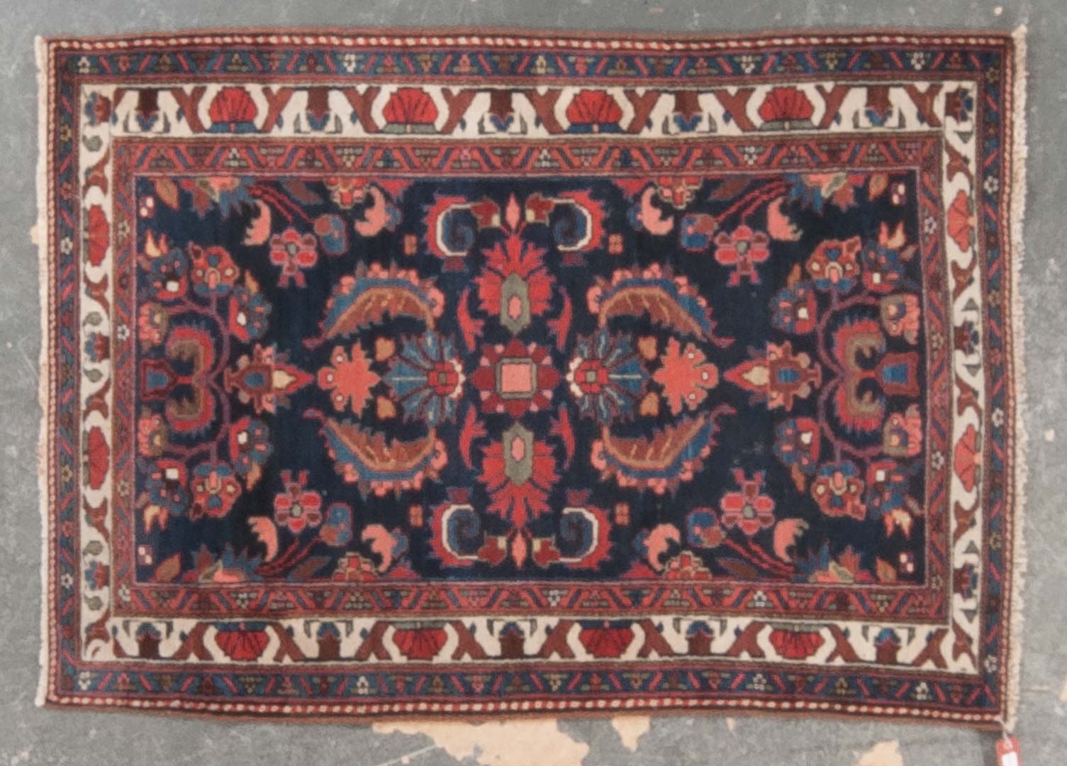 Appraisal: Antique Hamadan rug approx x Persia circa Condition Some wear