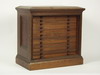 Appraisal: COLLECTOR'S CABINET - Victorian mahogany hand made coin collector's cabinet