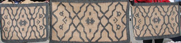 Appraisal: Three c Stickley or Stickley type Drugget wool rugs with