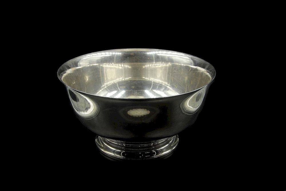 Appraisal: Gorham Sterling Paul Revere Punch Bowl Gorham Sterling P Revere