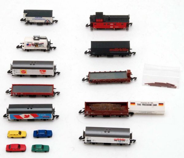 Appraisal: Lot of ten Marklin Mini-Club Z gauge cars in original