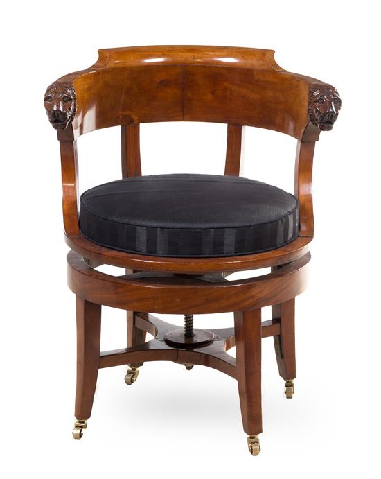 Appraisal: Sale Lot A German Mahogany Armchair th century having a