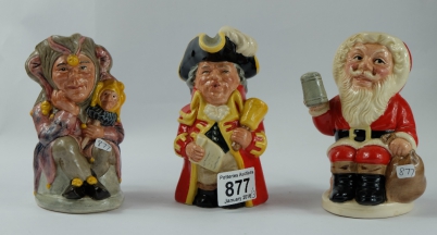 Appraisal: Royal Doulton Toby jugs Town crier D Father Christmas D