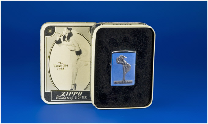 Appraisal: Zippo Lighter Limited Edition Collectable Lighter The Varga Girl Complete