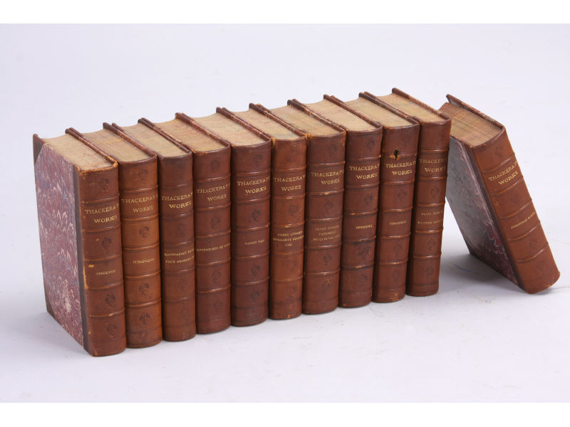 Appraisal: Antique Set of William M Thackeray's Work consisting of eleven