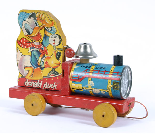 Appraisal: Fisher Price Donald Duck Choo Choo pull toy with WDP