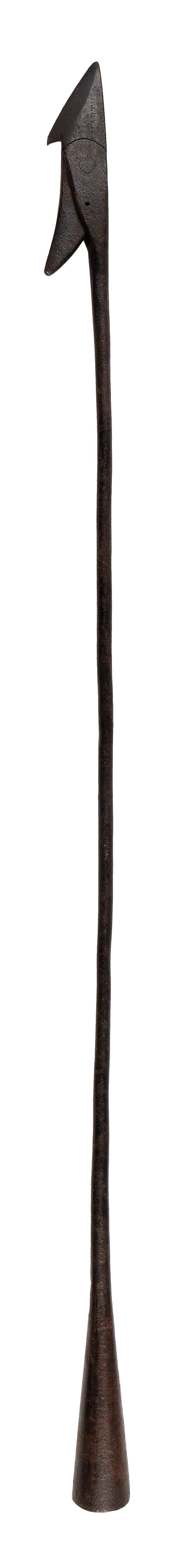 Appraisal: TEMPLE-STYLE TOGGLE-HEAD HARPOON MID- TH CENTURY LENGTH TEMPLE-STYLE TOGGLE-HEAD HARPOON