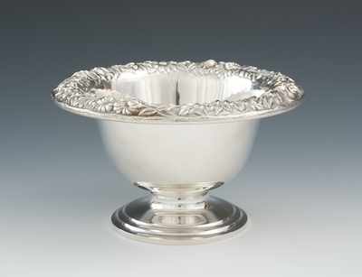 Appraisal: A Sterling Silver Repousse Candy Dish by S Kirk Son