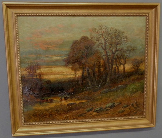 Appraisal: Shearer Christopher High American - oil on canvas landscape painting