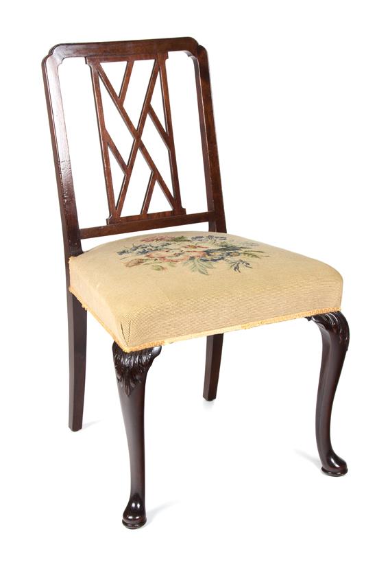 Appraisal: Sale Lot A George III Mahogany Side Chair th century