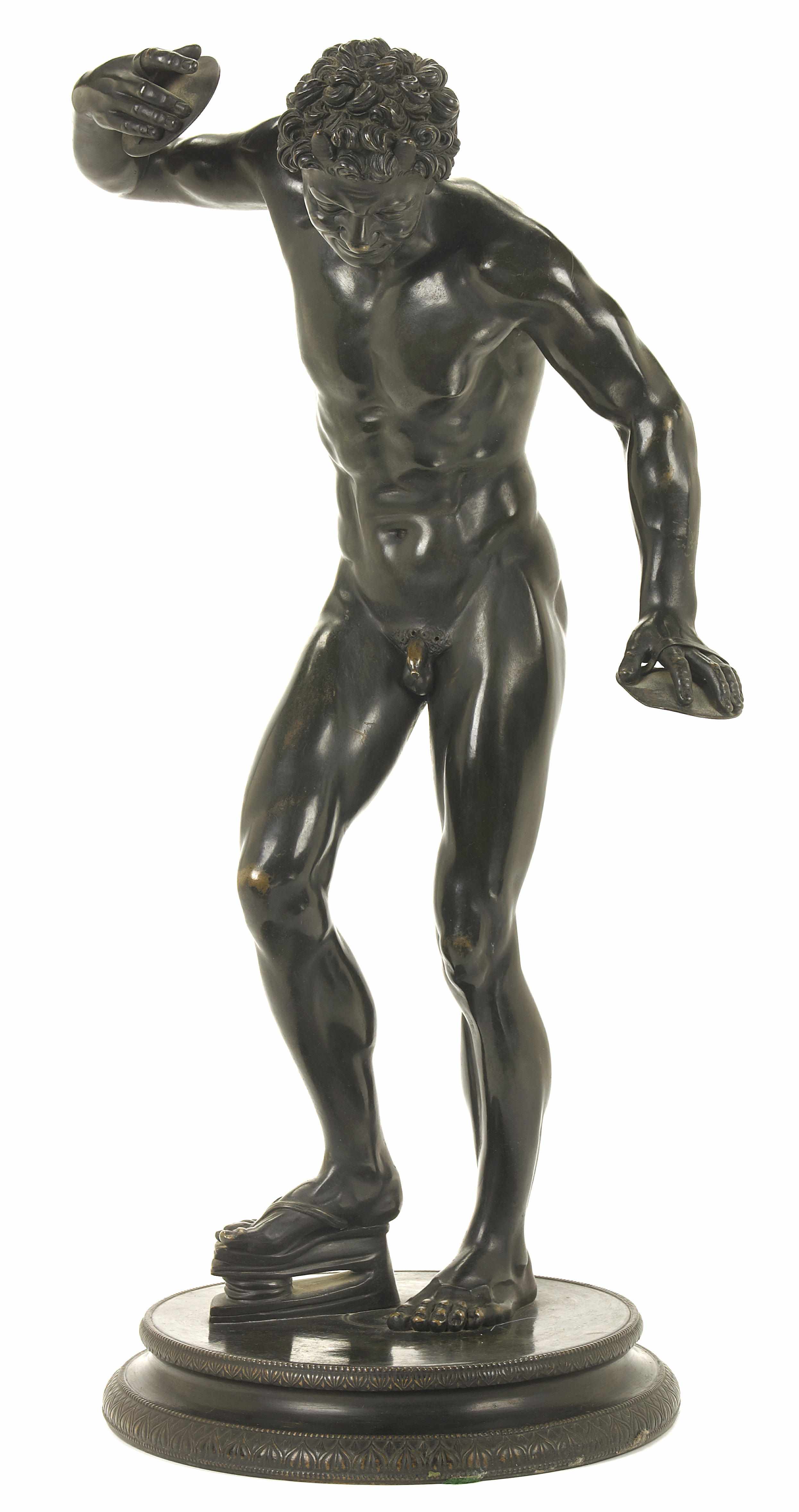 Appraisal: An Italian bronze figure of the Dancing Faun after the