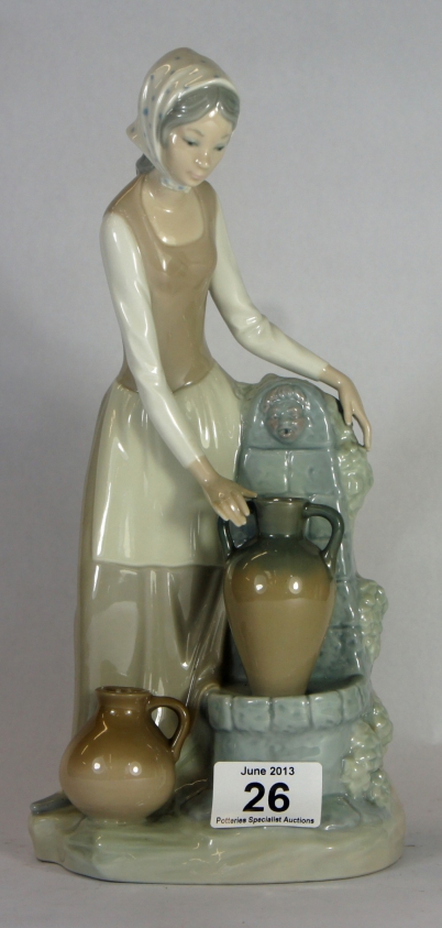 Appraisal: Nao Figure of a Lady Filling a Water Jug height