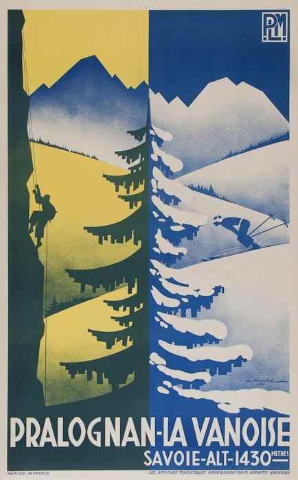 Appraisal: GORDE Gaston - PROLOGNAN-LA VANOISE lithograph in colours printed by