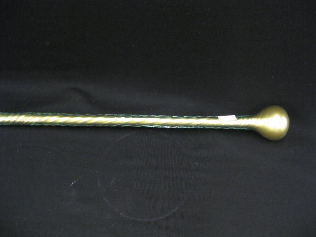 Appraisal: Victorian Art Glass Knob Cane gold interior long noted in